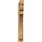Ekena Millwork Olympic Block Rough Sawn Outlooker, Western Red Cedar, 6"W x 34"D x 46"H OUT06X34X46OLY05RWR - alternate 2